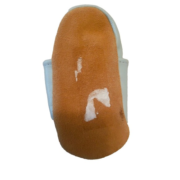 Olea London Baby Leather Shoes Dinosaur Blue 6-12M Soft Sole New Without Tags - Picture 5 of 9